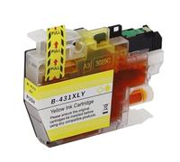 DEFIYAN Compatible Ink Cartridge LC431-431 LC431XL Compatible With DCP-J1050DW DCP-J1140DW MFC-J1010DW J1050 J1140 J1010 Printers(LC431XL-Yellow)