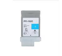 DEFIYAN Compatible Ink Cartridge PFI-102 PFI-104 With Chips Compatible With Printers IPF650 IPF655 IPF750 IPF760 IPF765 IPF755(1pcs Cyan PFI-102)