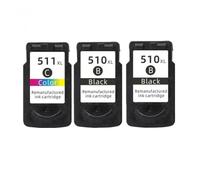 DEFIYAN Compatible Ink Cartridge PG510 CL511 Compatible With 510XL 511XL Compatible With MP280 MP480 MP490 MP240 MP250 MP260 MP270 IP2700(2BK 1COLOR)