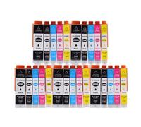 DEFIYAN Compatible Ink Cartridge PGI 520 CLI 521 XL Compatible With MP540 MP550 MP560 MP620 MP630 MP640 MP980 MP990 MX860 MX870 IP3600 Printers(PGI 520XL 5Set)