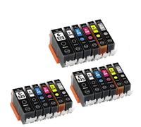 DEFIYAN Compatible Ink Cartridge PGI-525 CLI-526 Compatible With MG6150 MG6250 MG8150 MG8250 IP4850 IX6550 Printers(3 SETS(18PCS))