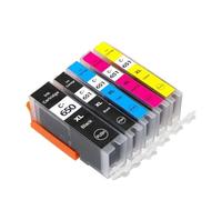 DEFIYAN Compatible Ink Cartridge PGI-650 CLI-651XL Compatible With MX926 MX726 Ip7260 Ip8760 IX6860 MG5460 MG5560 MG5660 MG6460 MG6660 Printers(1 SET (5 PCS))