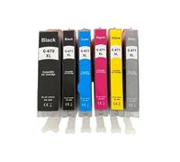 DEFIYAN Compatible Ink Cartridge PGI-670XL CLI-671XL Compatible With MG5460 MG5560 MG5660 MG6360 MG6460 MG6660 IP7260 IP8760 IX6860(1SET(6COLORS))