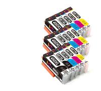 DEFIYAN Compatible Ink Cartridge PGI450 CLI451 Black Cyan Magenta Yellow Compatible With MG6340 MG7140 IP8740 MG7540 MX724 IX6840 Printers(15PCS PGI-450)