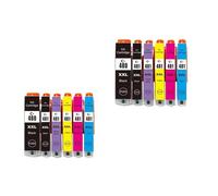 DEFIYAN Compatible Ink Cartridge PGI480 CLI481 PGI480XL CLI481 Compatible With Printers TS8140 TR7540 TR8540 TS6140 TS9140(2 SETS(12PCS))
