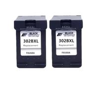 DEFIYAN Compatible Ink Cartridge Replacement Compatible With 302XL 302 302 XL Compatible With Printers 1110 1111 1112 2130 2131(2 BLACK)