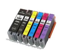 DEFIYAN Compatible Ink Cartridge Replacement Compatible With 580XXL 581XXL Models TR7550 TR8550 TS6150 TS6151 TS8150 TS8151 TS8 Printers(6 COLOR)