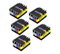 DEFIYAN Compatible Ink Cartridge Replacement Set Compatible With 711XL 711 With Dye Ink Compatible With DesignJet T120 T130 T520 T530 Printer 1 To 5 Sets(20COLOR 5SET)