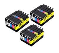 DEFIYAN Compatible Ink Cartridge Replacement Set Compatible With 711XL 711 With Dye Ink Compatible With DesignJet T120 T130 T520 T530 Printer 1 To 5 Sets(12COLOR 3SET)