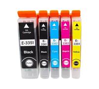 DEFIYAN Compatible Ink Cartridge Set Compatible With 33XL 33 T3351 T3361 Compatible With Expression XP 530 540 630 640 635 645 830 900 Printers 1-4 Pack(EU-5Color 1set)