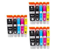 DEFIYAN Compatible Ink Cartridge Set Compatible With 33XL 33 T3351 T3361 Compatible With XP 530 540 630 640 635 645 830 900 Printers 1-4 Pack(5COLOR 3SET)