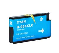 DEFIYAN Compatible Ink Cartridge Set Compatible With 954 HP954XL Black Cyan Magenta Yellow Compatible With OfficeJet Pro 7740 8210 8710 8715 8716 8720 8725 8730 8740 Printers(1 pcs Cyan)