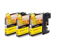 DEFIYAN Compatible Ink Cartridge Set Compatible With LC101 LC103 Compatible With DCP-J152W MFC-J245 MFC-J285DW MFC-J450DW MFC-J470DW And More(3PCS YELLOW)
