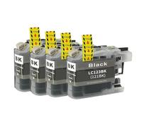 DEFIYAN Compatible Ink Cartridge Set Compatible With MFC-J4610DW J650DW J4110DW J132W J152W J552DW Includes 1 Set Or 4BK LC121 LC123 LC123XL -123(4Black)