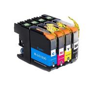 DEFIYAN Compatible Ink Cartridge Set Compatible With MFC-J4610DW J650DW J4110DW J132W J152W J552DW Includes 1 Set Or 4BK LC121 LC123 LC123XL -123(1set)
