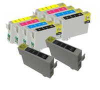 DEFIYAN Compatible Ink Cartridge Set Compatible With Stylus CX4900 CX5600 TX101 TX400 T30 Models T0731N T0732N T0733N T0734N(2SETS ADD 2PCS BLACK)