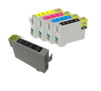DEFIYAN Compatible Ink Cartridge Set Compatible With Stylus CX4900 CX5600 TX101 TX400 T30 Models T0731N T0732N T0733N T0734N(1SET ADD 1PCS BLACK)
