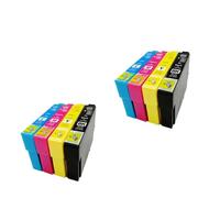 DEFIYAN Compatible Ink Cartridge Set Compatible With XP Series XP-101 XP-201 XP-211 XP-401 XP-204 XP-104 XP-214 XP-411 WF-2532 T1951 T1961 T1971(2 SETS(8 PCS))