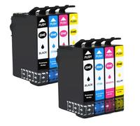 DEFIYAN Compatible Ink Cartridge T04E1 T04E2 T04E3 T04E4 Compatible With Expression Home XP2101 XP4101 WorkForce WF2831 WF2851 With Dye Ink(2SET)