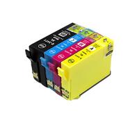 DEFIYAN Compatible Ink Cartridges 4Pcs 8Pcs 12Pcs Compatible With WorkForce Pro WF-3725DWF WF-3720DWF T3471 T3472 T3473 T3474 34XL(1SET)