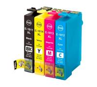 DEFIYAN Compatible Ink Cartridges Compatible With 18XL T1811 T1814 Compatible With XP312 XP205 XP225 XP212 XP215 XP302 XP412 XP402 XP415 Printers(1 SET)