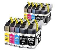DEFIYAN Compatible Ink Cartridges Compatible With LC223 LC223XL DCP-J4120DW MFC-J4420DW J4620DW 4625DW Printer XL(10pcs)