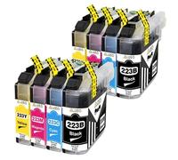 DEFIYAN Compatible Ink Cartridges Compatible With LC223 LC223XL DCP-J4120DW MFC-J4420DW J4620DW 4625DW Printer XL(8pcs(2set))