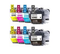 DEFIYAN Compatible Ink Cartridges Compatible With LC402 LC402XL MFC-J5340DW MFC-J6740DW MFC-J6540DW MFC-6940DW Printers(2SETS LC402(CMYK))