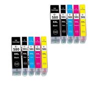DEFIYAN Compatible Ink Cartridges Compatible With PGI-580XXL CLI-581XXL Models TR7550 TR8550 TS6150 TS6151 TS6250 TS9550 TS9551C(10PACK 2SET)