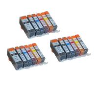 DEFIYAN Compatible Ink Cartridges Compatible With PGI525 CLI526 Compatible With IP4850 IP4950 IX6550 MG5150 MG5250 MG5350 MG6150 Inkjet Printers(6color 3set)