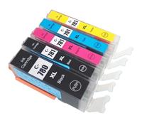 DEFIYAN Compatible Ink Cartridges Compatible With PGI780 CLI781 Compatible With TS707 TR8570 TS8170 TS8270 TS9170 Printers(ONE SET 5 COLORS)