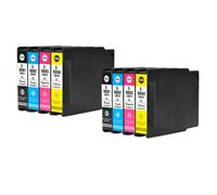 DEFIYAN Compatible Ink Cartridges Compatible With T9081 T9082 T9083 T9084 T9071 Compatible With WorkForce Pro WF-6090DW 6590DWF Printer(2SETS (8PCS))