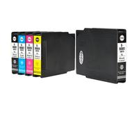 DEFIYAN Compatible Ink Cartridges Compatible With T9081 T9082 T9083 T9084 T9071 Compatible With WorkForce Pro WF-6090DW 6590DWF Printer(1SET PLUS 1PCS BLACK)