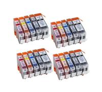 DEFIYAN Compatible Ink Cartridges PGI-520 CLI-521 Compatible With IP 3600 4600 4700 MP 540 550 560 620 630 640 980 MX860 Printers(4 SETS)