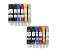 DEFIYAN Compatible Ink Cartridges PGI-550 CLI-551 Compatible With IP7250 IX6850 MG5550 MG5650 MG6450 MG6650 MX725 MX925(2 SET 12PCS)
