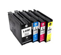DEFIYAN Compatible Ink Cartridges T01B1 T01B2 T01B3 T01B4 Compatible With WF-C8190a WF-C8690a Printers(T01B1-4COLOR 1SET)