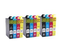 DEFIYAN Compatible Ink Cartridges T200XL Compatible With Various Models Including XP100 XP200 XP300 XP310 XP400 XP410 WF2510 WF2520 T2001 T2004(3SET 12PCS)