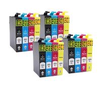 DEFIYAN Compatible Ink Cartridges T200XL Compatible With Various Models Including XP100 XP200 XP300 XP310 XP400 XP410 WF2510 WF2520 T2001 T2004(4SET 16PCS)