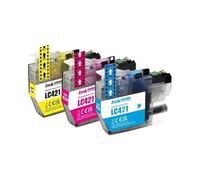 DEFIYAN Compatible LC421 Ink Cartridge Compatible With DCP-J1050DW MFC-J1010DW DCP-J1140DW Printers(CMY-3COLORS)