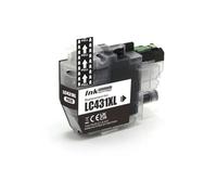 DEFIYAN Compatible LC431 LC431XL Ink Cartridge Compatible With Printers DCP-J1050DW DCP-J1140DW MFC-J1010DW(LC431XLBK)