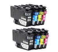 DEFIYAN Compatible LC456XL Ink Cartridge Compatible With MFC-J4340DW MFC-J4540DW Color Printer Ink Cartridge(LC456XL-4Color 2set)