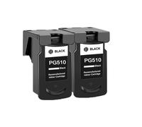 DEFIYAN Compatible PG510 CL511 Dye Ink Cartridges Compatible With IP2700 IP2780 IP2880 MP240 250 260 270 280 480 With Chip(2BLACK)