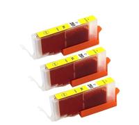 DEFIYAN Compatible PGI-250 CLI-251 Ink Cartridge Compatible With MG6320 MG7120 IP8720 MG7520 MG5420 Inkjet Printers(3PCS-YELLOW)