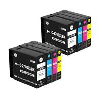 DEFIYAN Compatible PGI-2700 Ink Cartridge Compatible With MAXIFY IB4070 IB4170 MB5070 MB5170 MB5370 MB5470 Inkjet Printer(2 Sets)