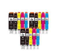 DEFIYAN Compatible PGI-470 CLI-471 Ink Cartridge Compatible With TS5040 MG5740 MG6840 TS6040 Printers(3SET)