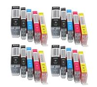DEFIYAN Compatible PGI250 PGI-250 CLI-251 Ink Cartridge Compatible With MG5420 MG5422 MG5520 MG5522 MG6420 IP7220 MX922 IX6820 Printers(5Color 4set)
