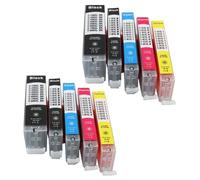 DEFIYAN Compatible PGI250 PGI-250 CLI-251 Ink Cartridge Compatible With MG5420 MG5422 MG5520 MG5522 MG6420 IP7220 MX922 IX6820 Printers(5Color 2set)