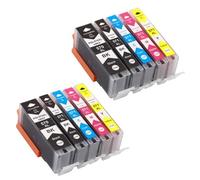 DEFIYAN Compatible PGI550XL CLI-571 570XL Ink Cartridge Compatible With TS6052 TS6053 MG6800 MG5700 TS5055 TS9050 TS9055 TS6051 Printers(5Color 2set)