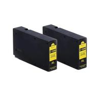 DEFIYAN Compatible Pigment Ink Cartridge Compatible With MAXIFY MB2050 MB2150 MB2350 MB2750 PGI1500 PGI1500XL PGI1500XL(2pcs Yellow)