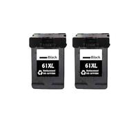 DEFIYAN Compatible Replacement Compatible With 61 XL Black Ink Cartridge 61XL Compatible With Printers 1000 1050 1050A 1510 2000 2050 2050A 3000(2BLACK)